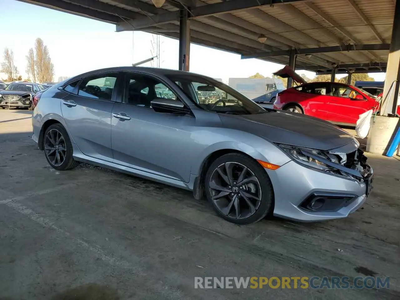 4 Photograph of a damaged car 19XFC2F81LE209334 HONDA CIVIC 2020
