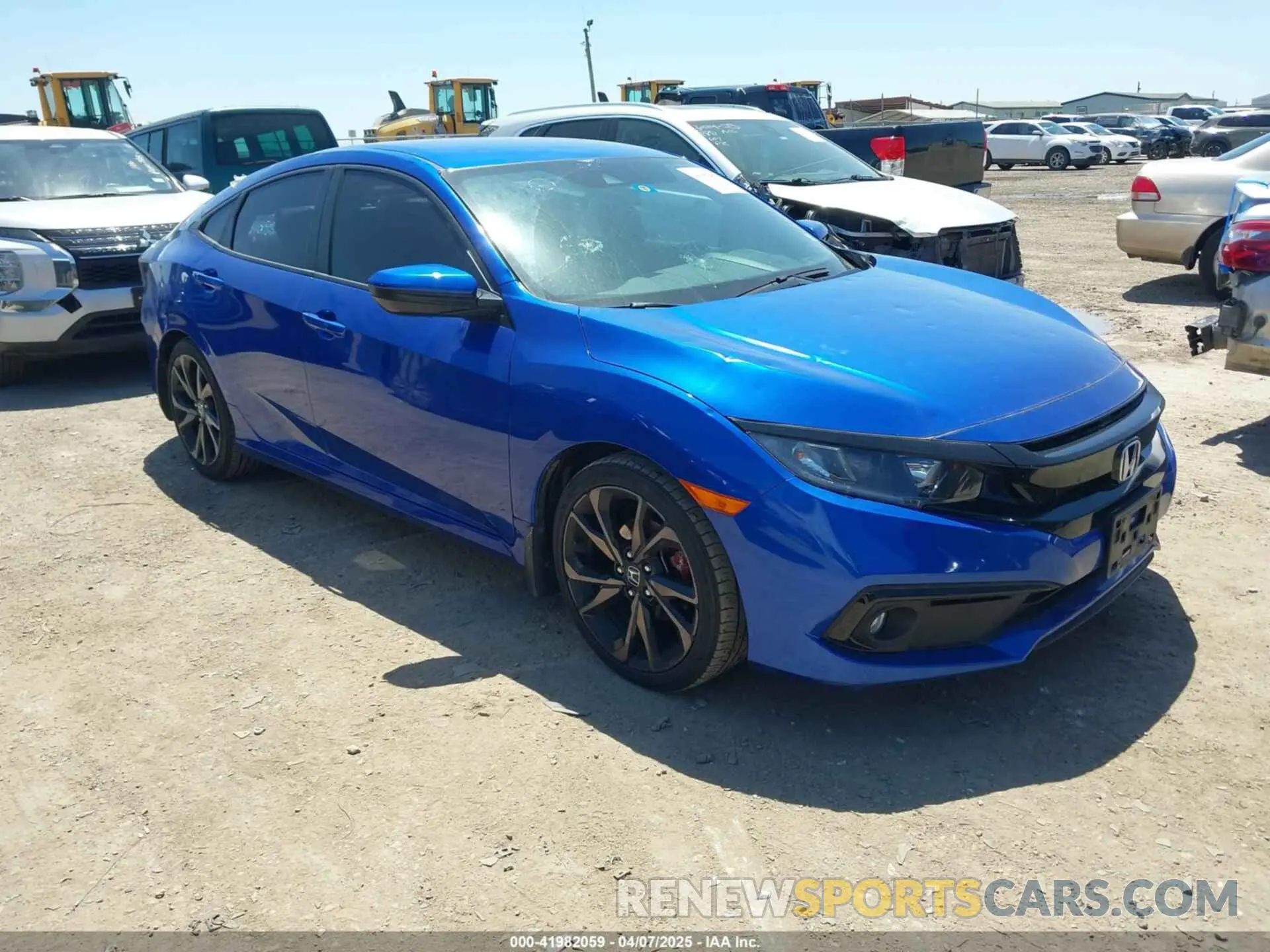 1 Photograph of a damaged car 19XFC2F82LE002354 HONDA CIVIC 2020