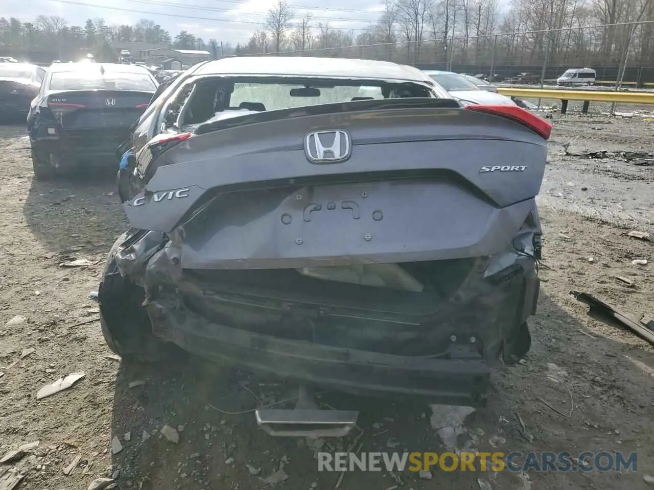 6 Photograph of a damaged car 19XFC2F82LE015542 HONDA CIVIC 2020