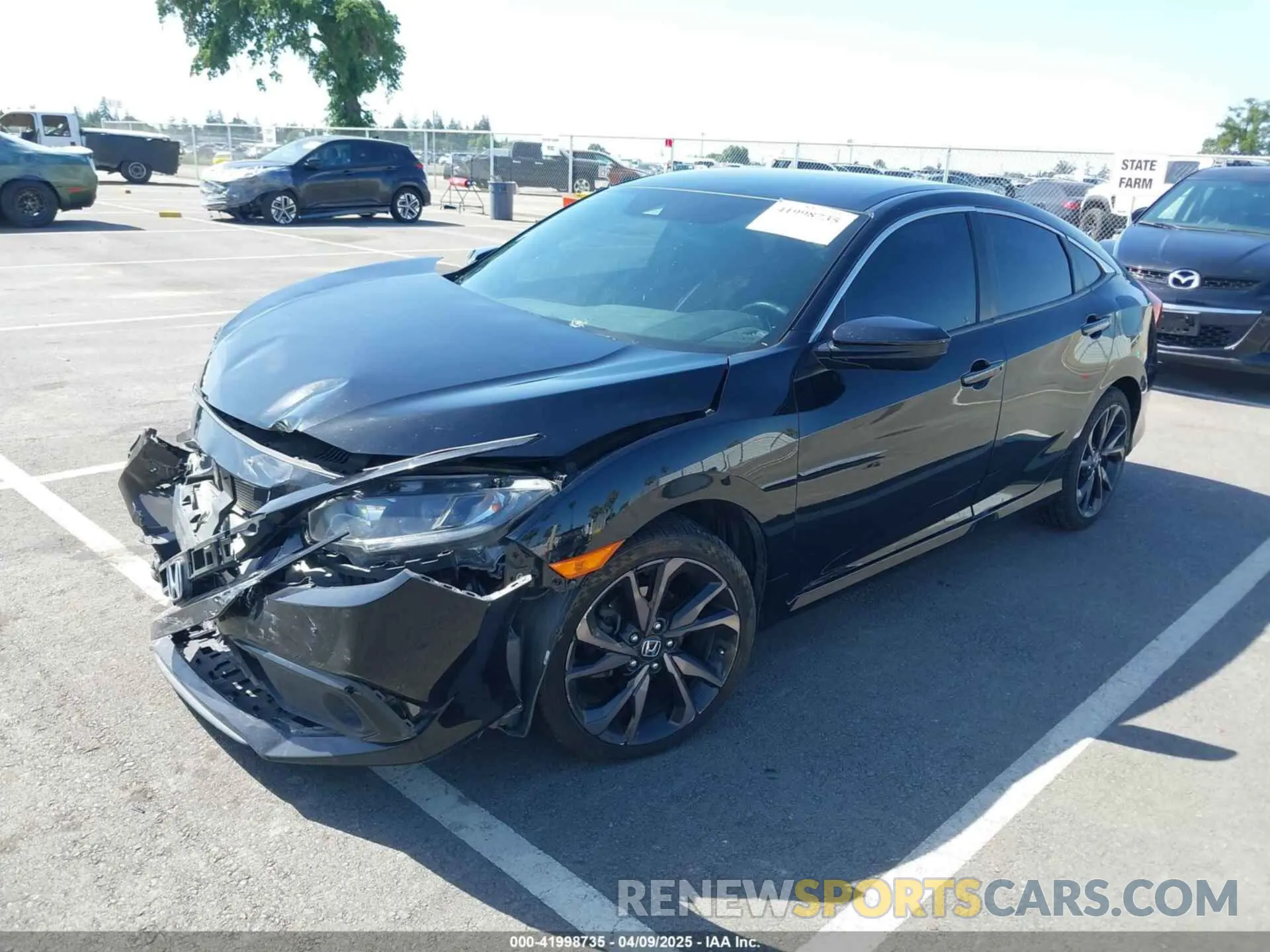 2 Photograph of a damaged car 19XFC2F82LE210198 HONDA CIVIC 2020