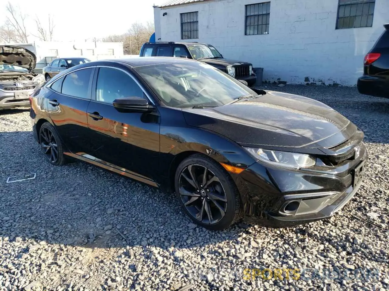 4 Photograph of a damaged car 19XFC2F83LE211893 HONDA CIVIC 2020