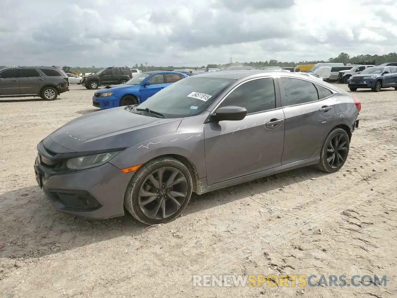 1 Photograph of a damaged car 19XFC2F84LE000038 HONDA CIVIC 2020