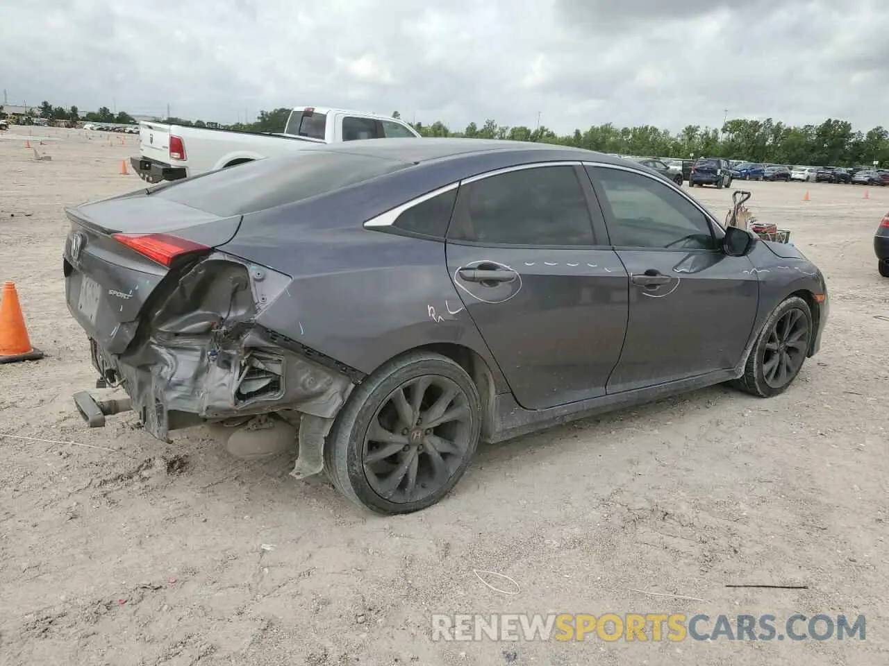 3 Photograph of a damaged car 19XFC2F84LE000038 HONDA CIVIC 2020