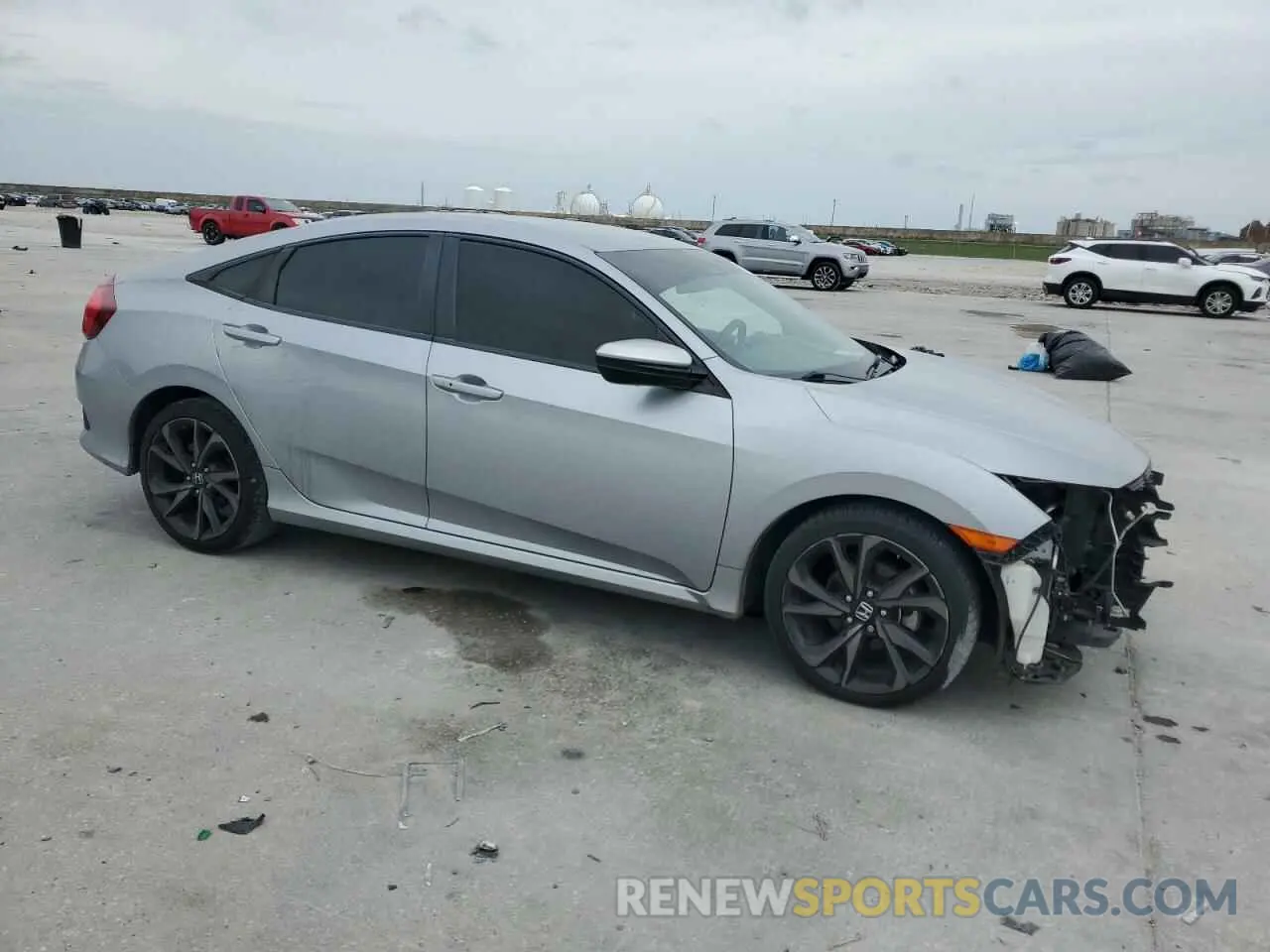 4 Photograph of a damaged car 19XFC2F84LE002193 HONDA CIVIC 2020