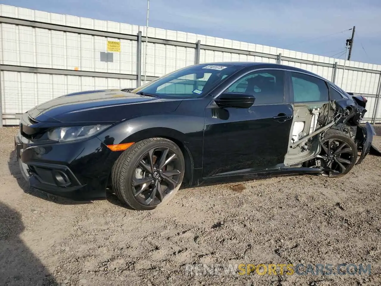 1 Photograph of a damaged car 19XFC2F84LE002615 HONDA CIVIC 2020