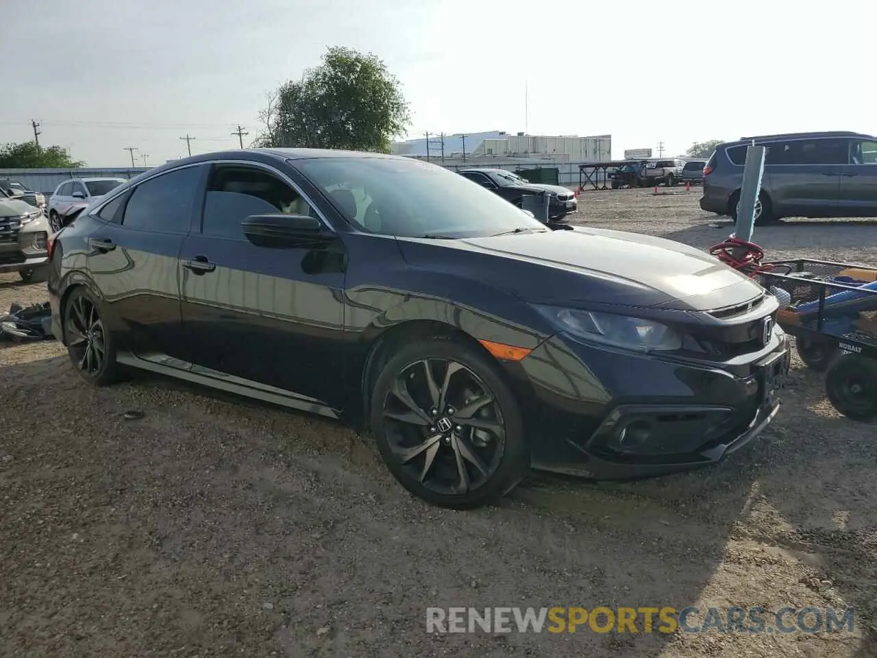 4 Photograph of a damaged car 19XFC2F84LE002615 HONDA CIVIC 2020