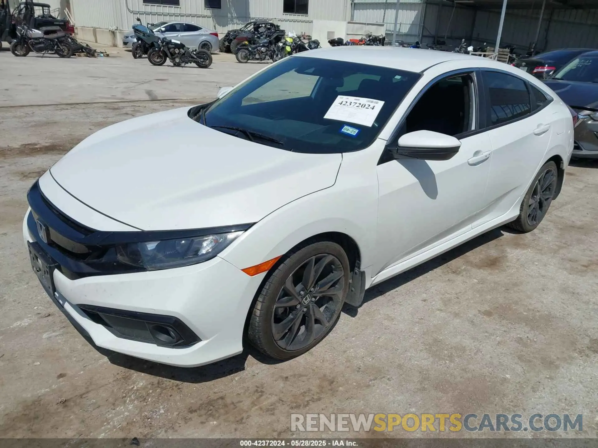 2 Photograph of a damaged car 19XFC2F84LE007443 HONDA CIVIC 2020