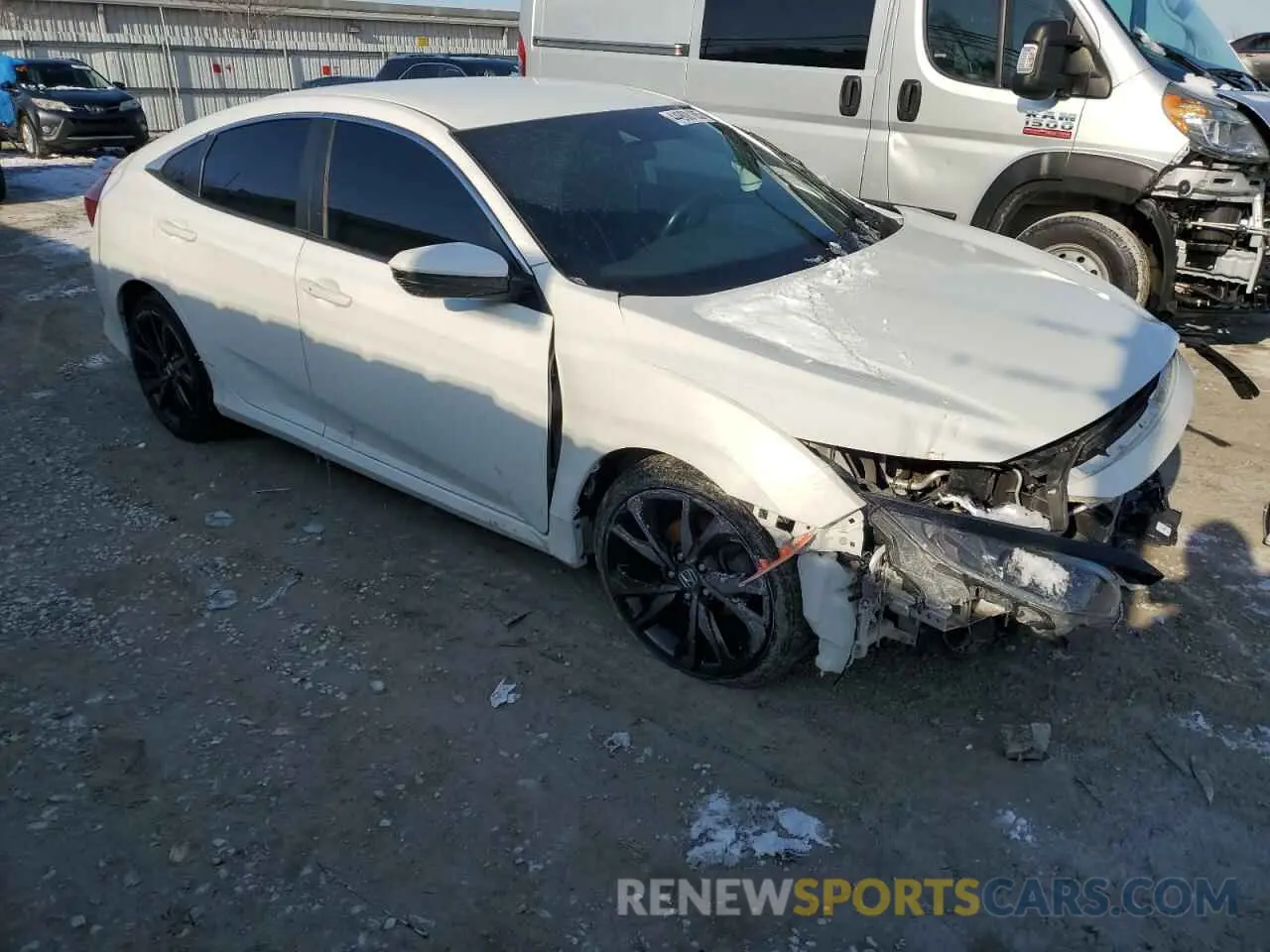 4 Photograph of a damaged car 19XFC2F84LE028213 HONDA CIVIC 2020