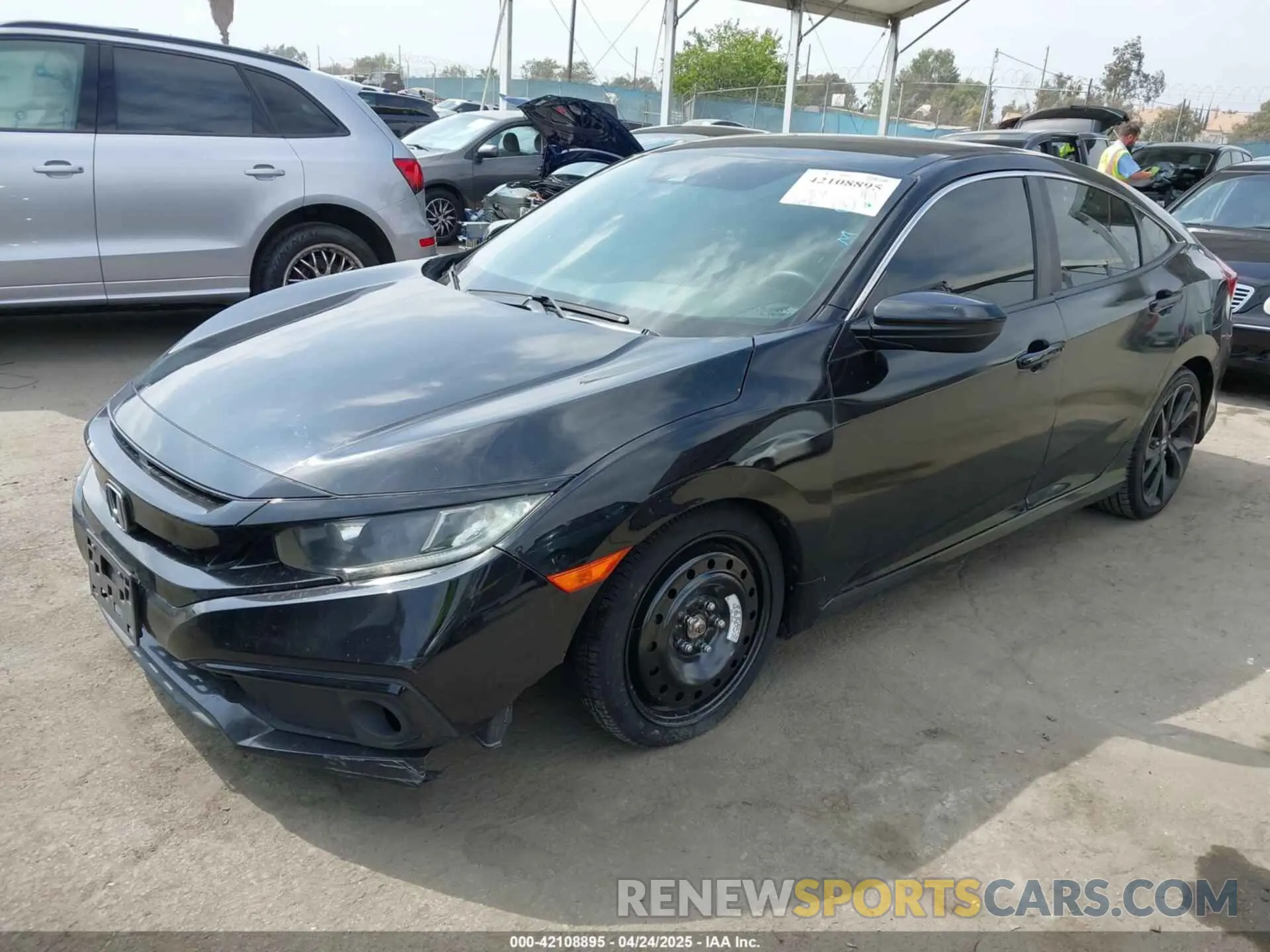 2 Photograph of a damaged car 19XFC2F84LE214270 HONDA CIVIC 2020