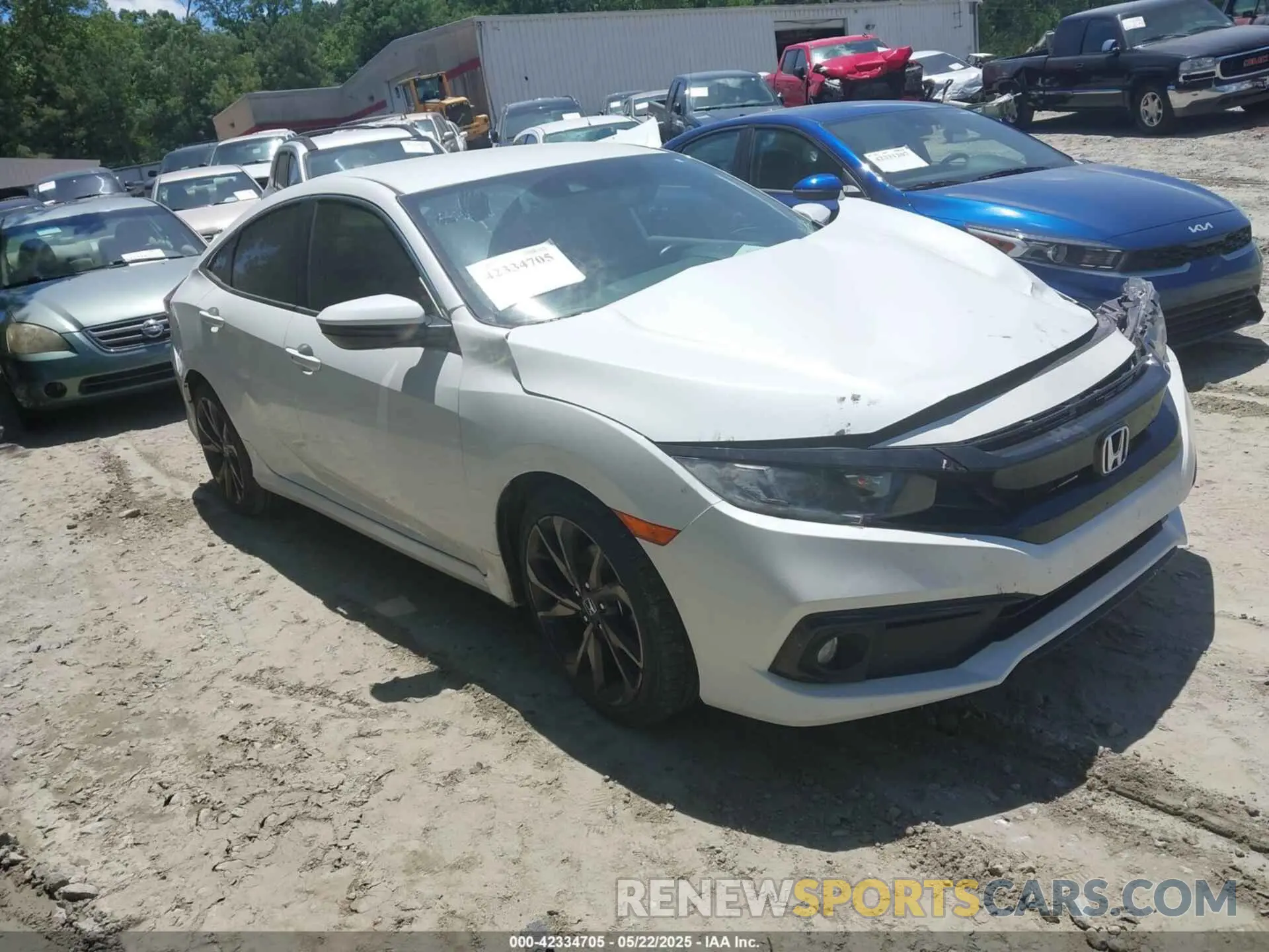 1 Photograph of a damaged car 19XFC2F85LE004289 HONDA CIVIC 2020