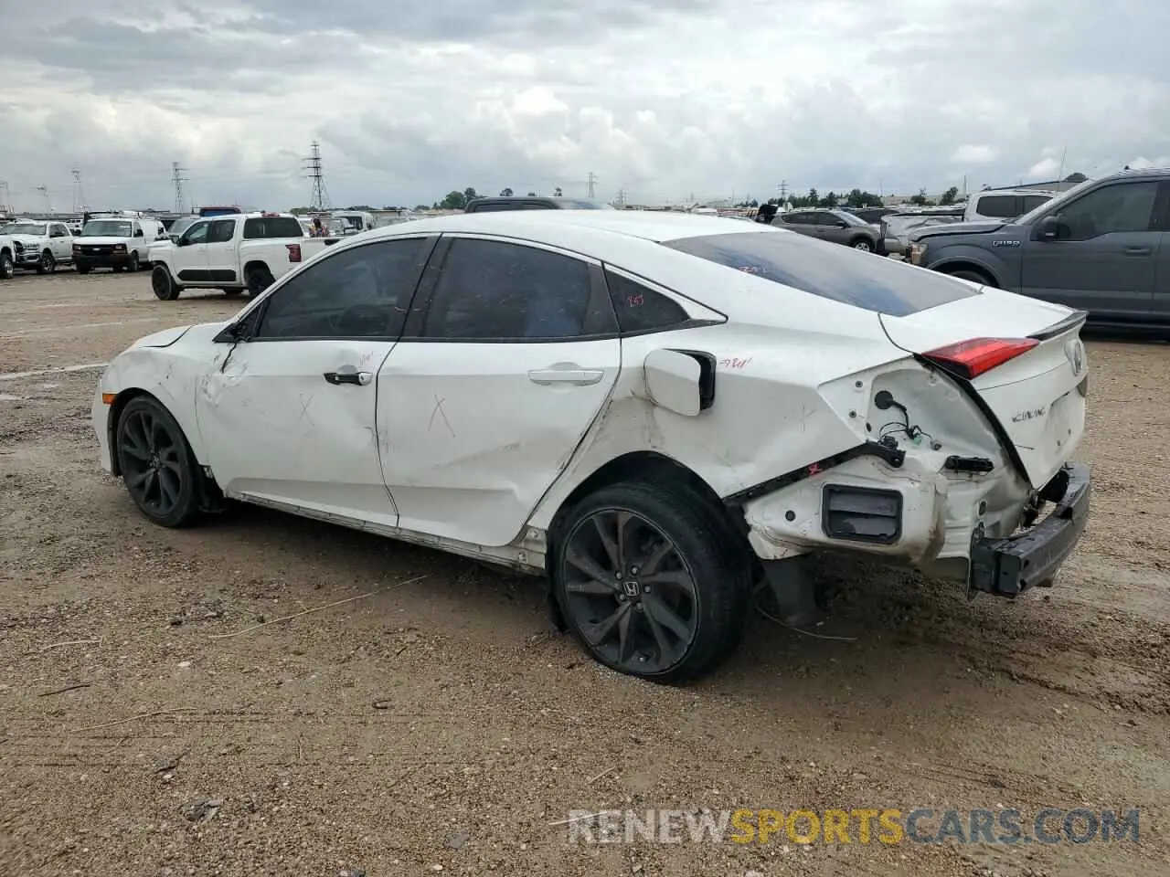 2 Photograph of a damaged car 19XFC2F85LE017964 HONDA CIVIC 2020