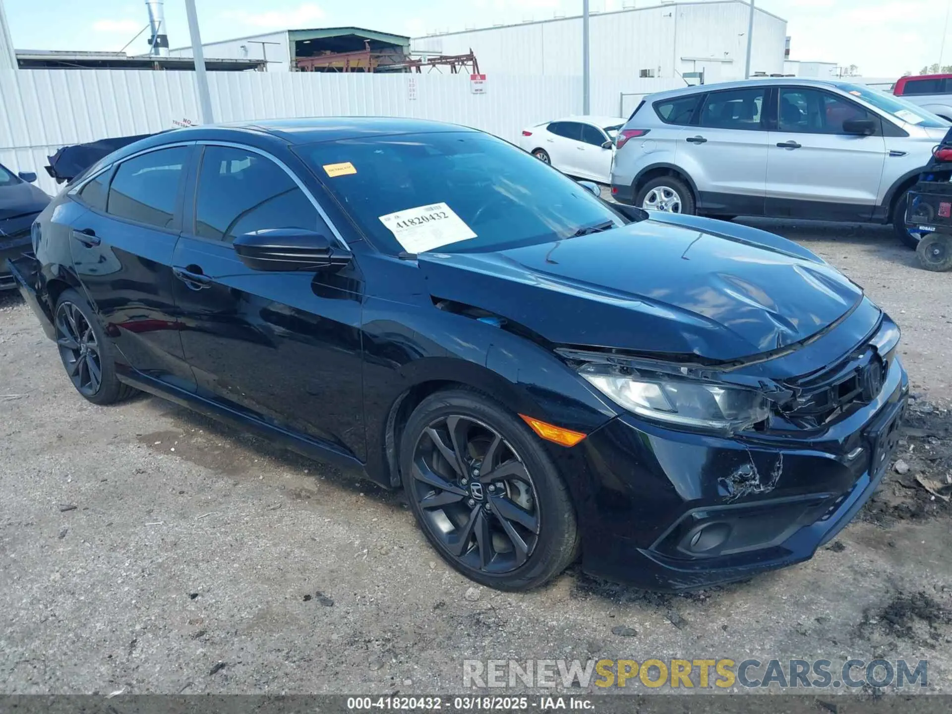 1 Photograph of a damaged car 19XFC2F85LE020492 HONDA CIVIC 2020