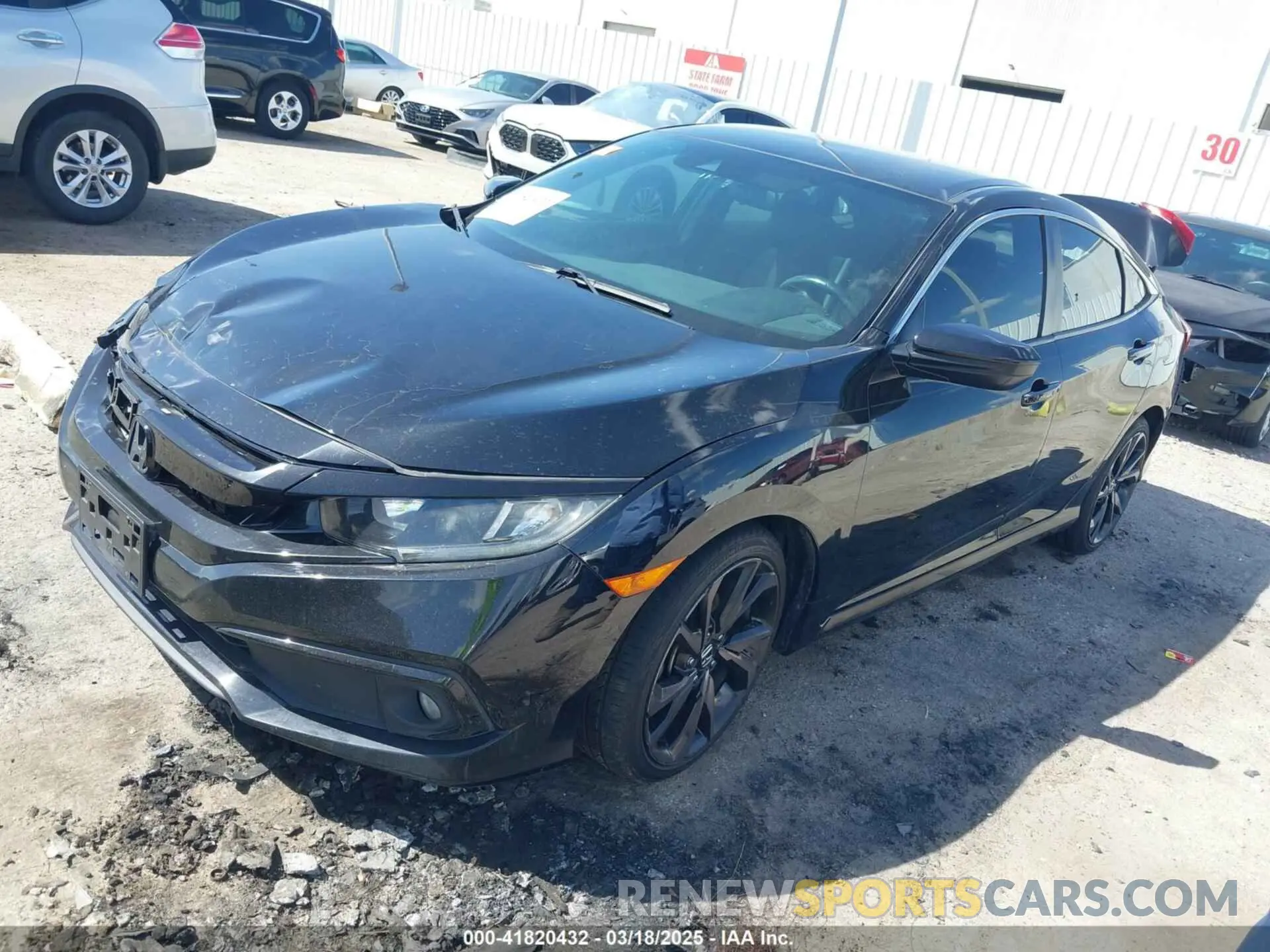 2 Photograph of a damaged car 19XFC2F85LE020492 HONDA CIVIC 2020