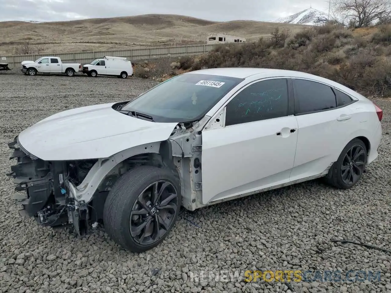 1 Photograph of a damaged car 19XFC2F86LE204243 HONDA CIVIC 2020