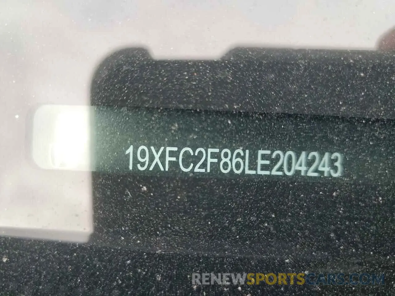 12 Photograph of a damaged car 19XFC2F86LE204243 HONDA CIVIC 2020