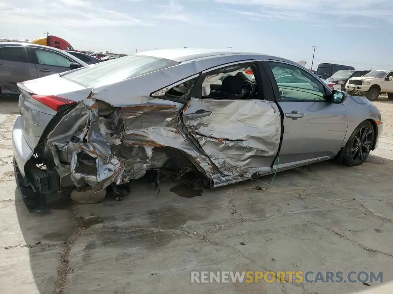 3 Photograph of a damaged car 19XFC2F86LE206929 HONDA CIVIC 2020