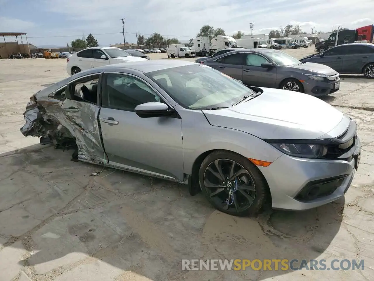 4 Photograph of a damaged car 19XFC2F86LE206929 HONDA CIVIC 2020