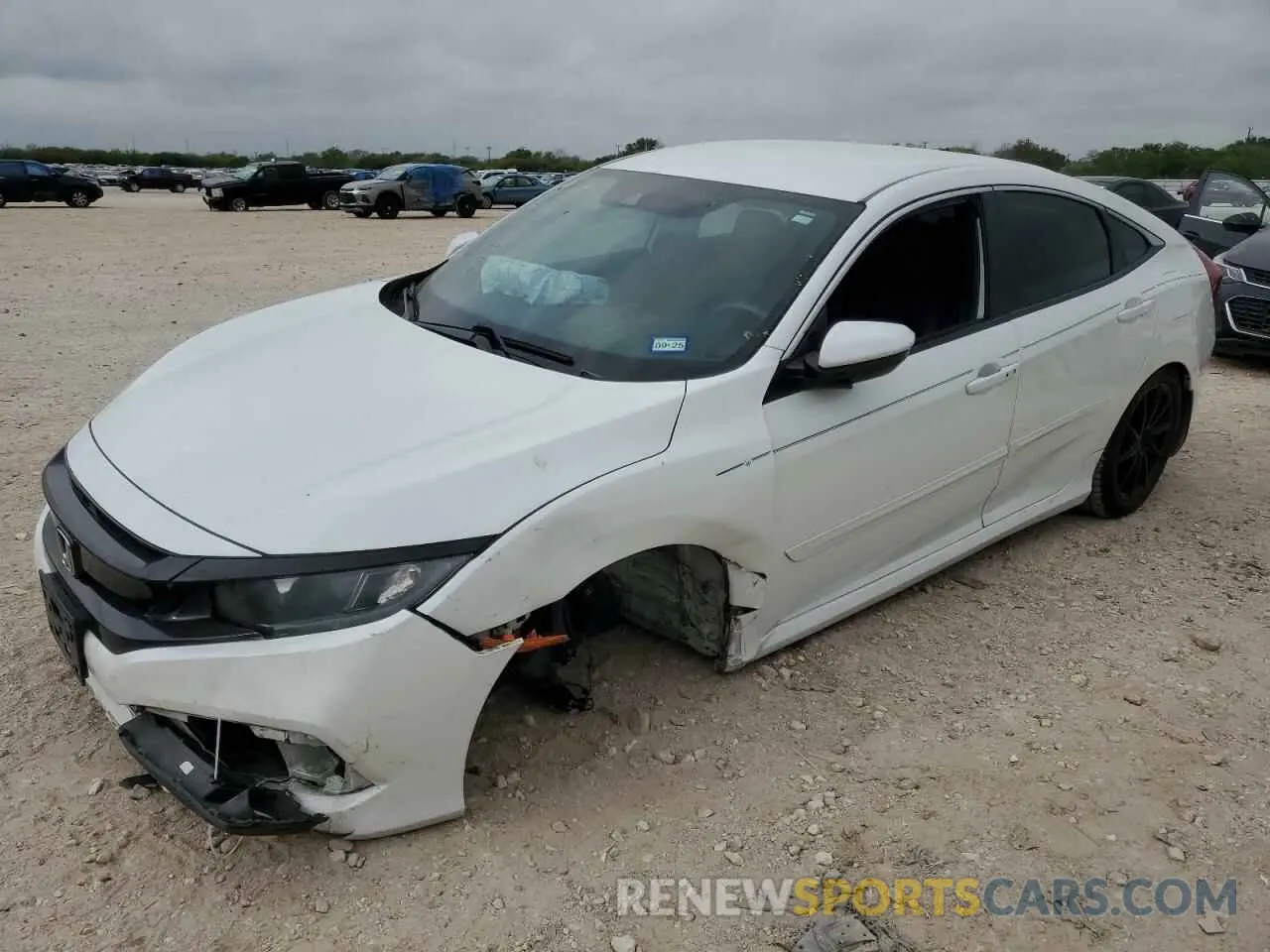 1 Photograph of a damaged car 19XFC2F87LE019800 HONDA CIVIC 2020