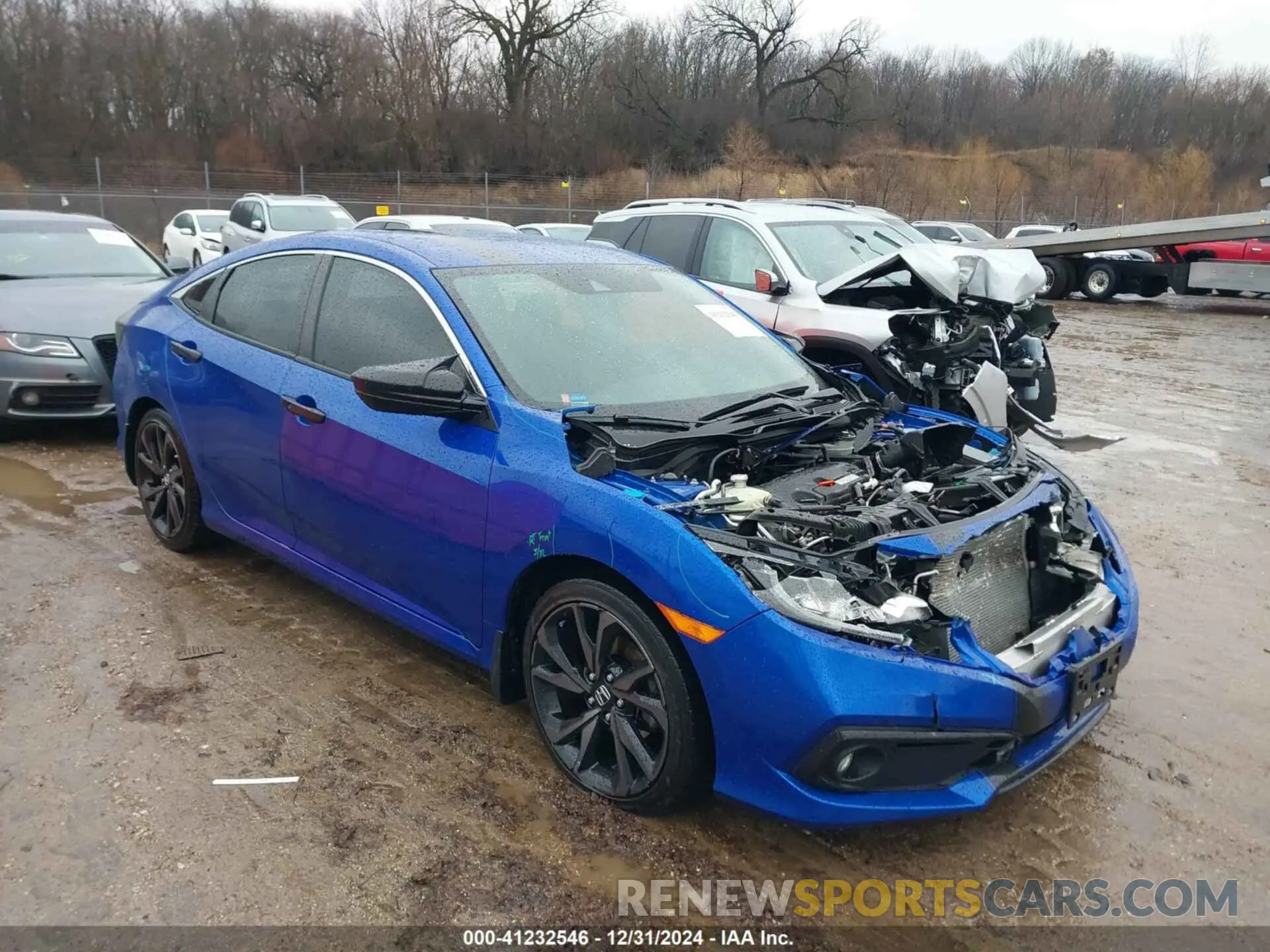 1 Photograph of a damaged car 19XFC2F87LE022647 HONDA CIVIC 2020