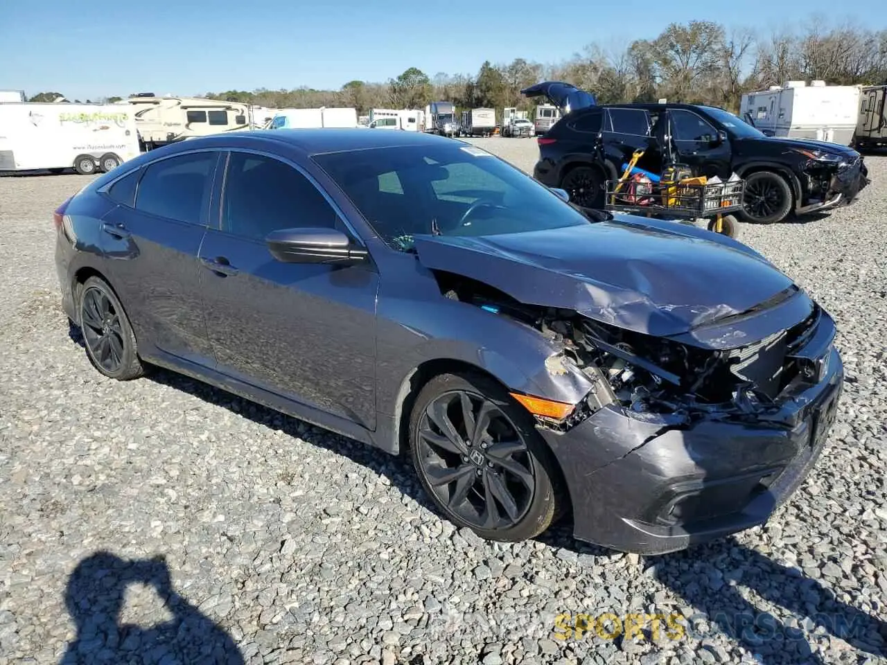 4 Photograph of a damaged car 19XFC2F87LE215610 HONDA CIVIC 2020