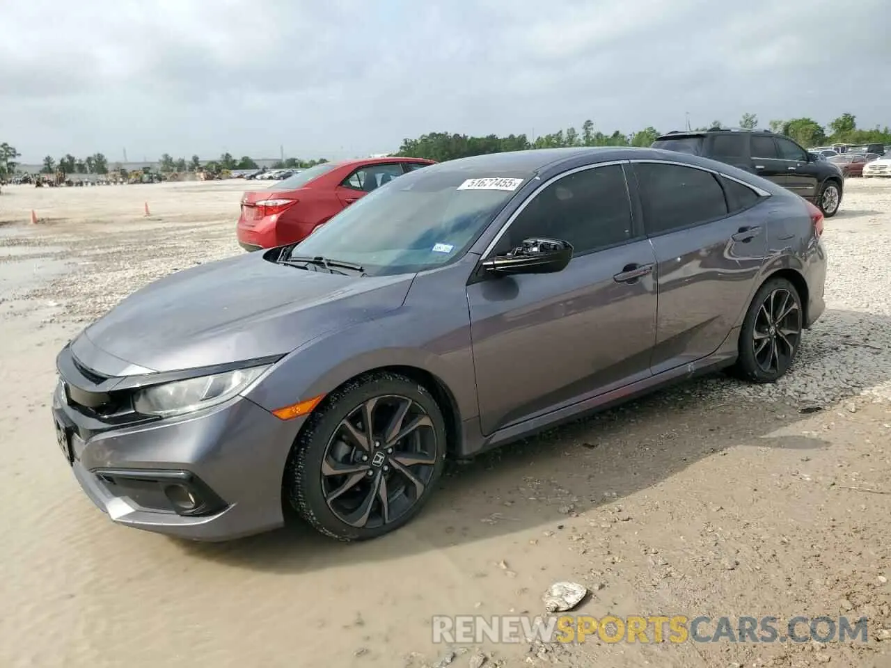 1 Photograph of a damaged car 19XFC2F88LE002777 HONDA CIVIC 2020
