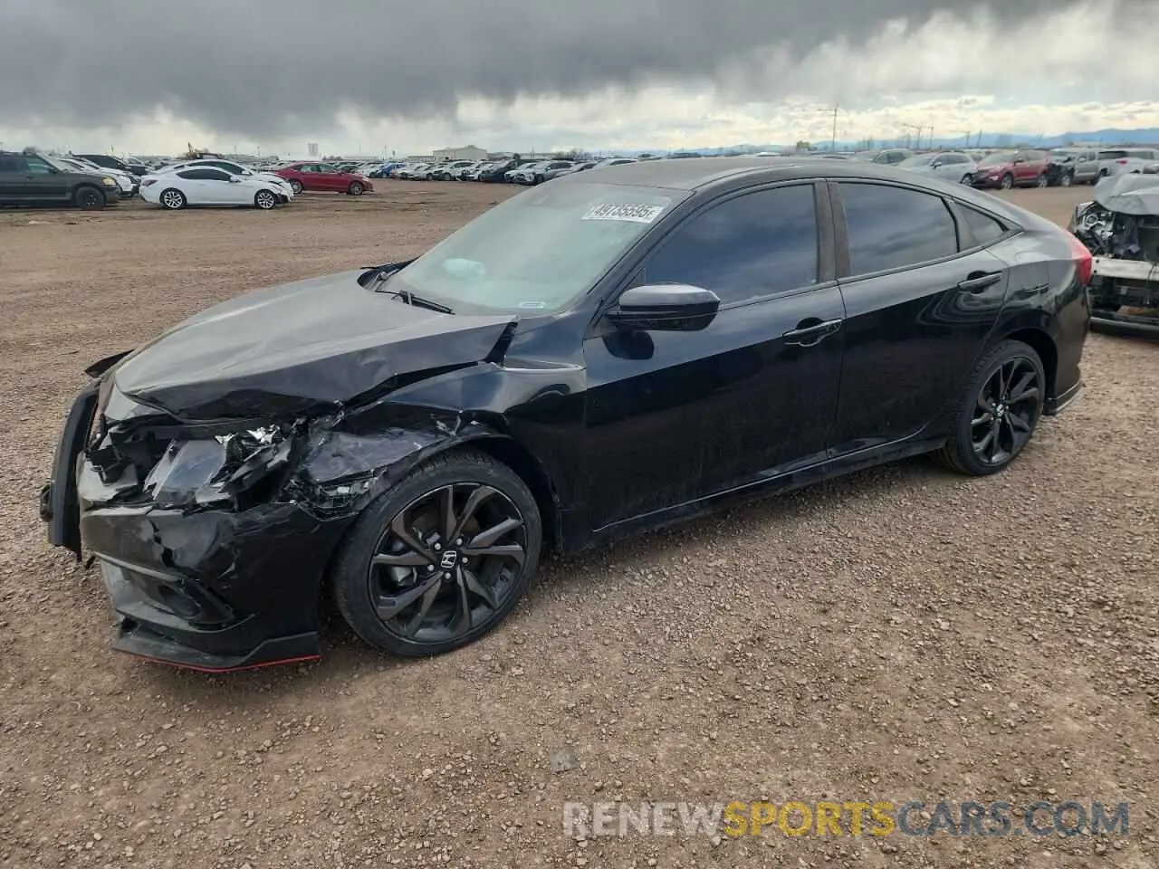 1 Photograph of a damaged car 19XFC2F88LE016968 HONDA CIVIC 2020
