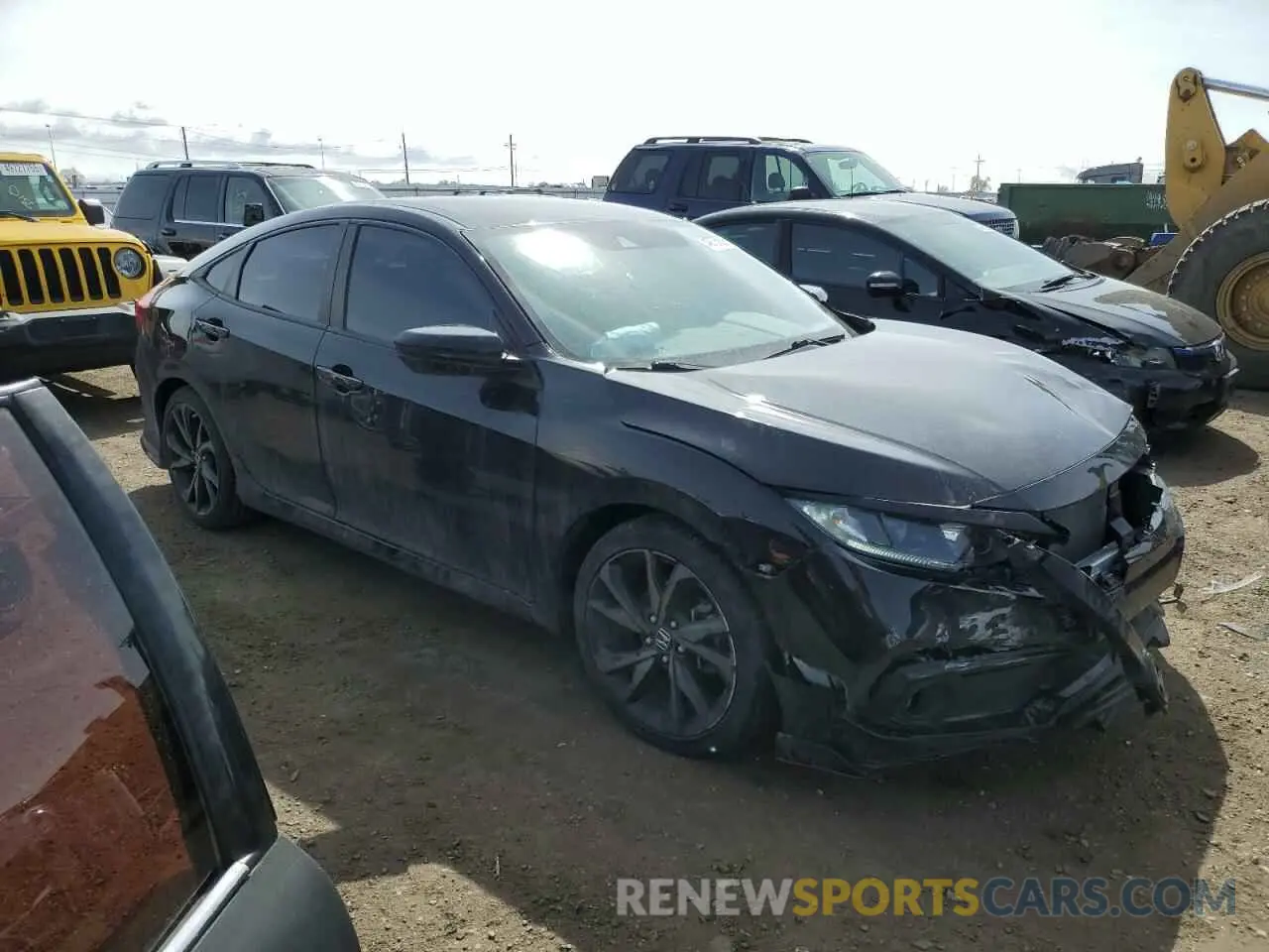 4 Photograph of a damaged car 19XFC2F88LE016968 HONDA CIVIC 2020