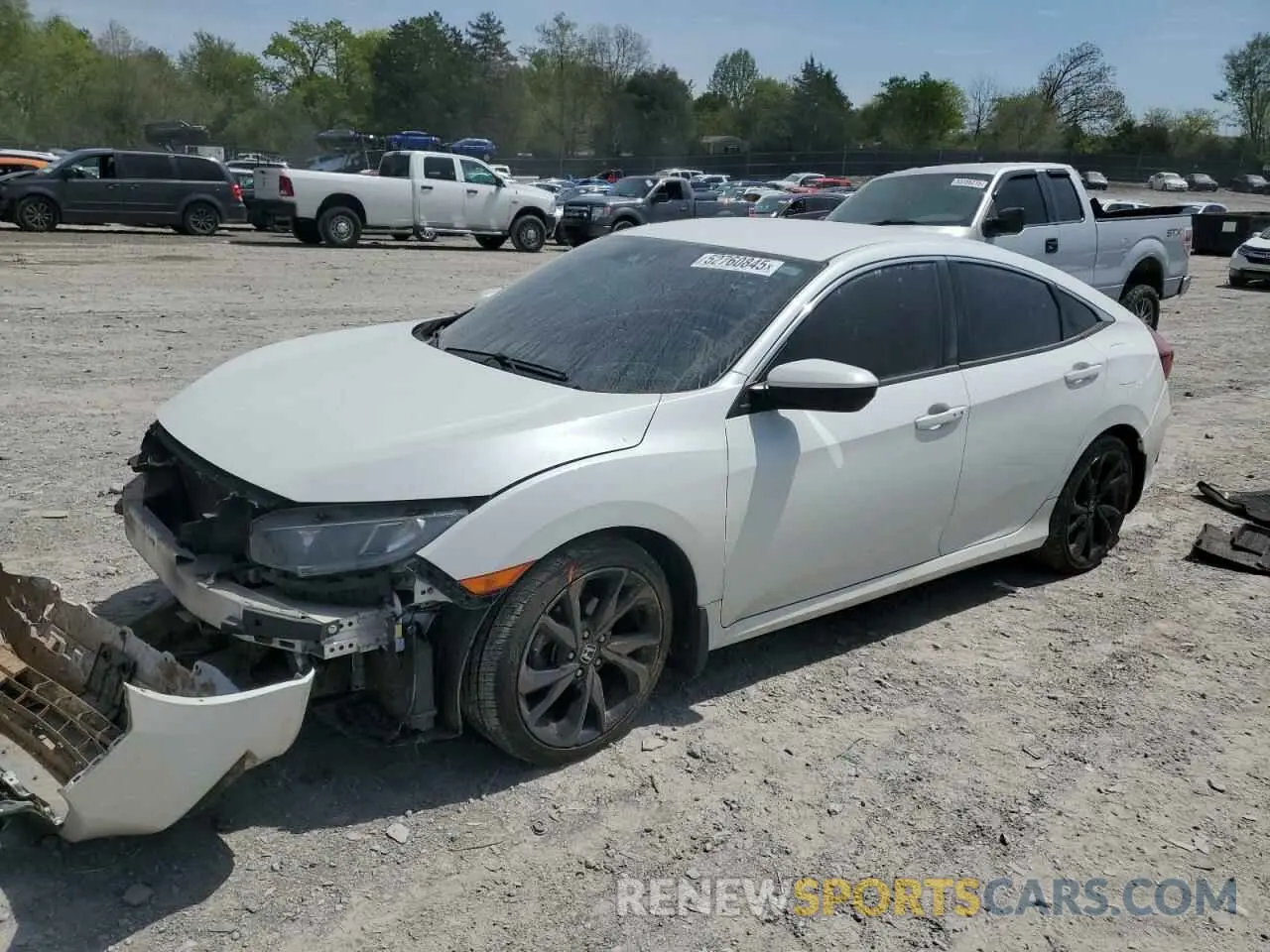 1 Photograph of a damaged car 19XFC2F88LE023578 HONDA CIVIC 2020