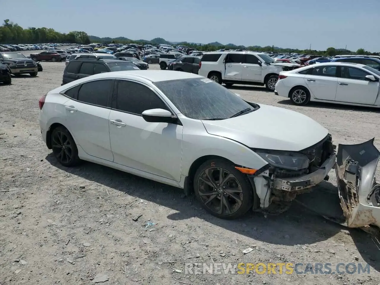 4 Photograph of a damaged car 19XFC2F88LE023578 HONDA CIVIC 2020