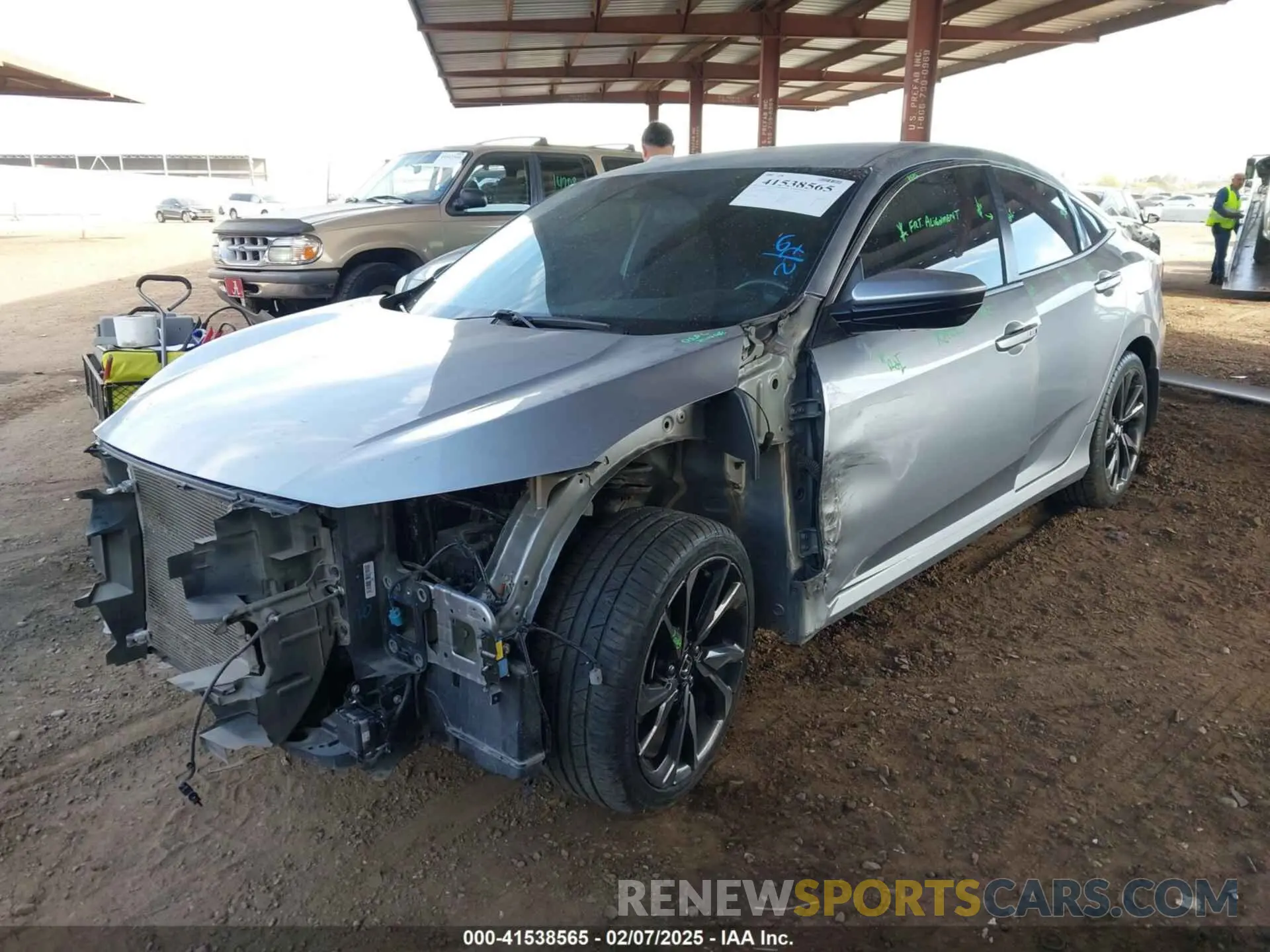 2 Photograph of a damaged car 19XFC2F88LE203398 HONDA CIVIC 2020