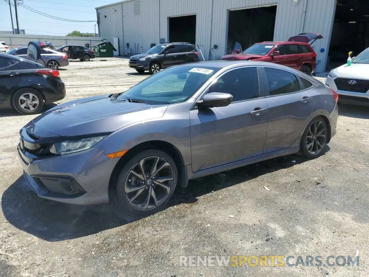 1 Photograph of a damaged car 19XFC2F89LE005672 HONDA CIVIC 2020