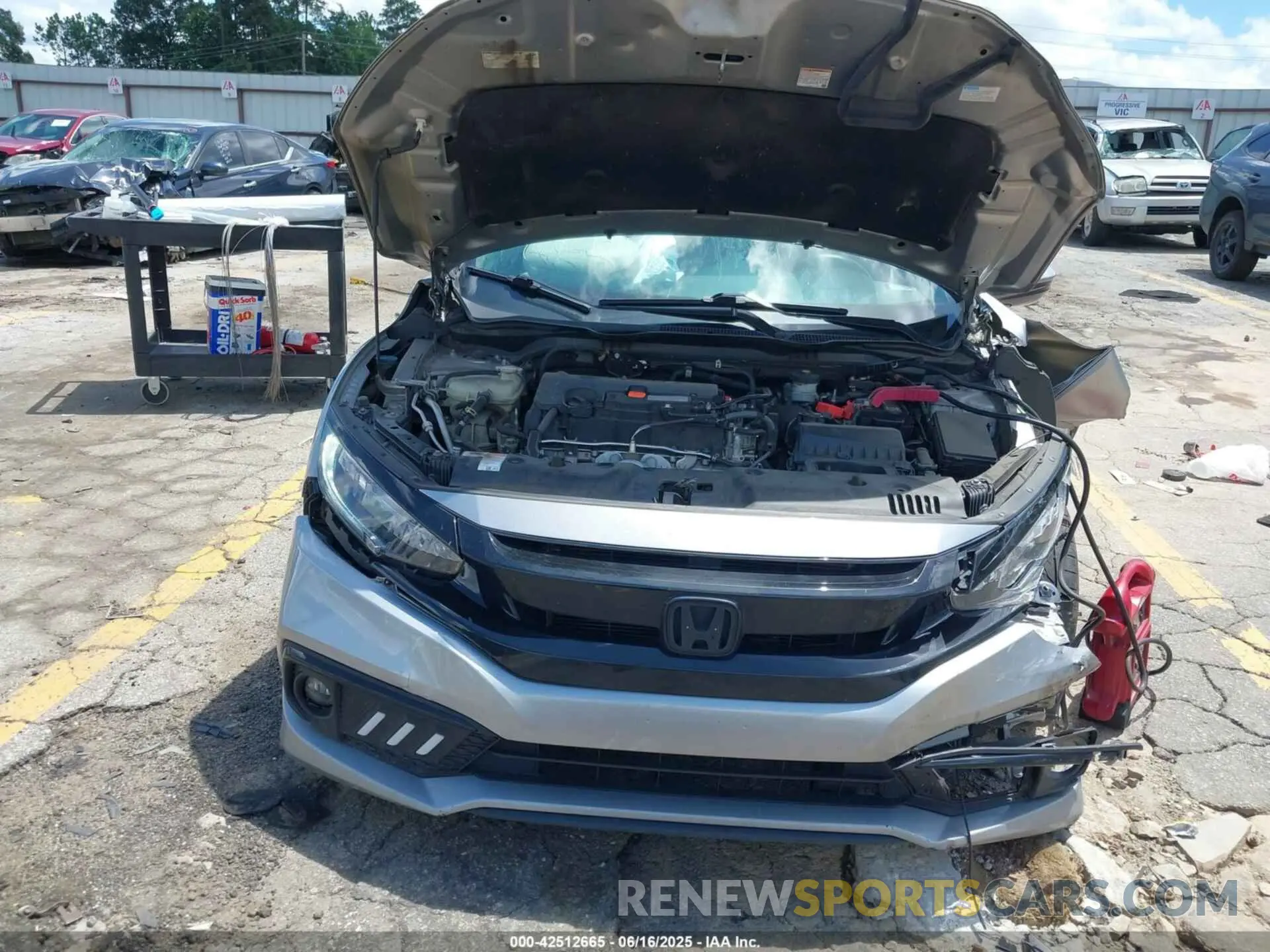 10 Photograph of a damaged car 19XFC2F89LE010032 HONDA CIVIC 2020