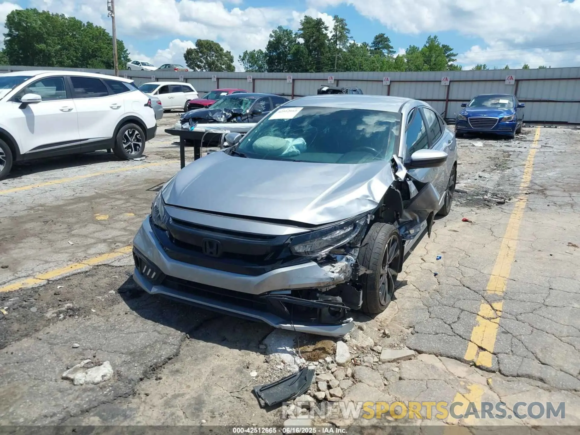 2 Photograph of a damaged car 19XFC2F89LE010032 HONDA CIVIC 2020
