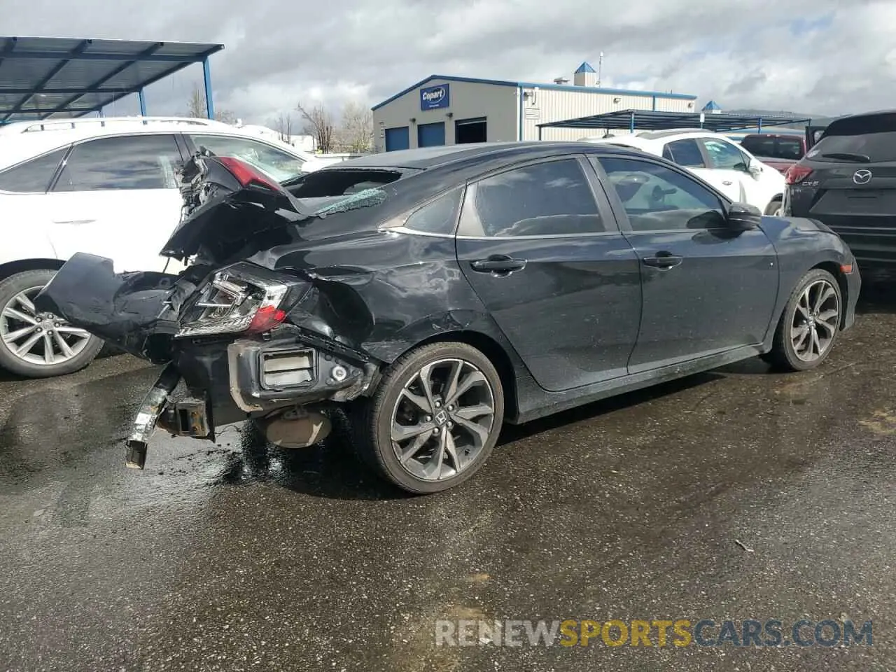 3 Photograph of a damaged car 19XFC2F8XLE002036 HONDA CIVIC 2020