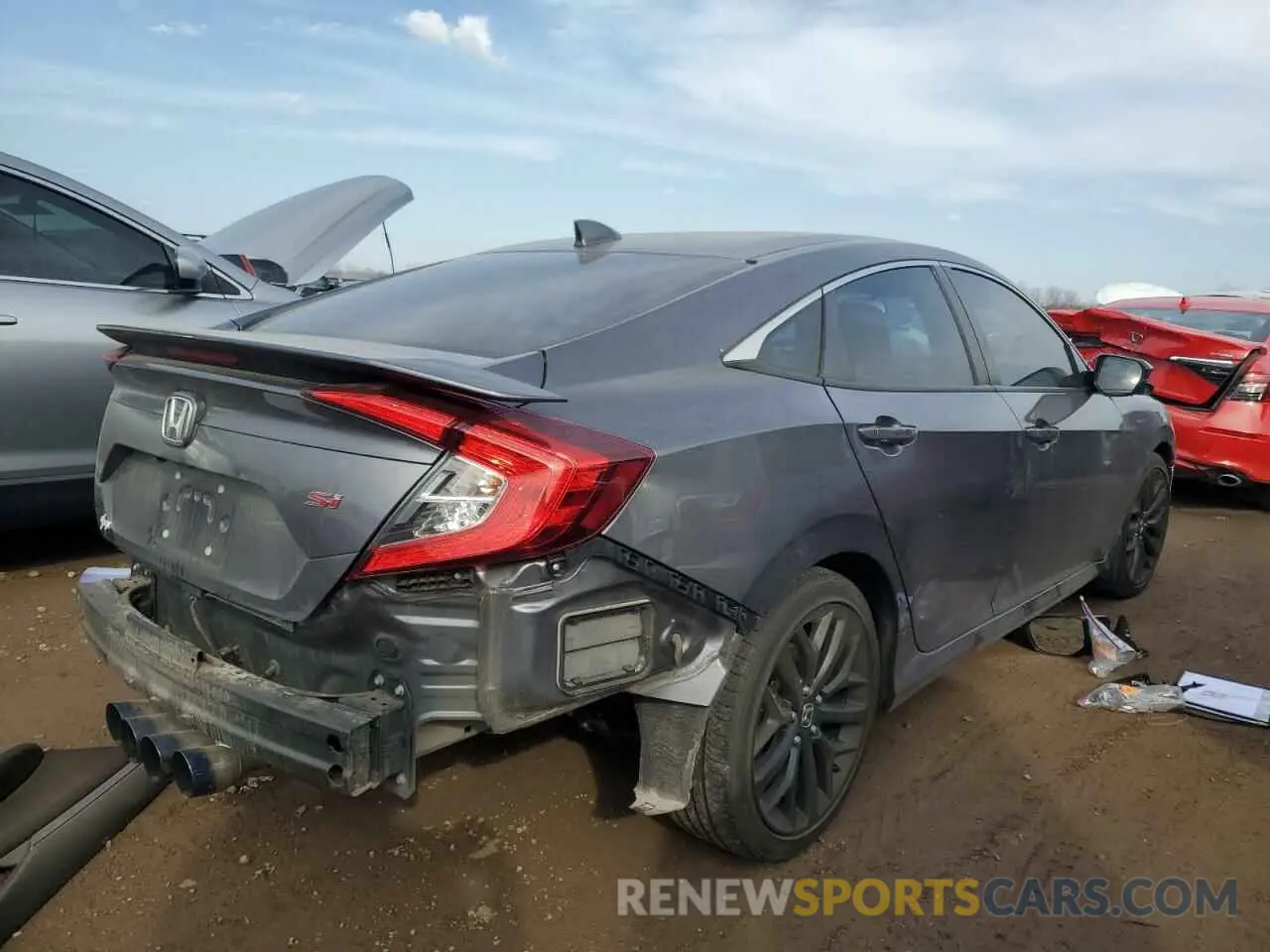 3 Photograph of a damaged car 2HGFC1E52LH709171 HONDA CIVIC 2020