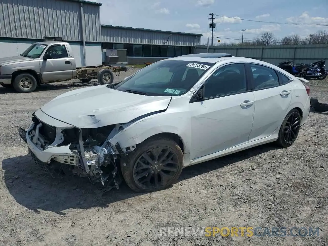 1 Photograph of a damaged car 2HGFC1E54LH706112 HONDA CIVIC 2020