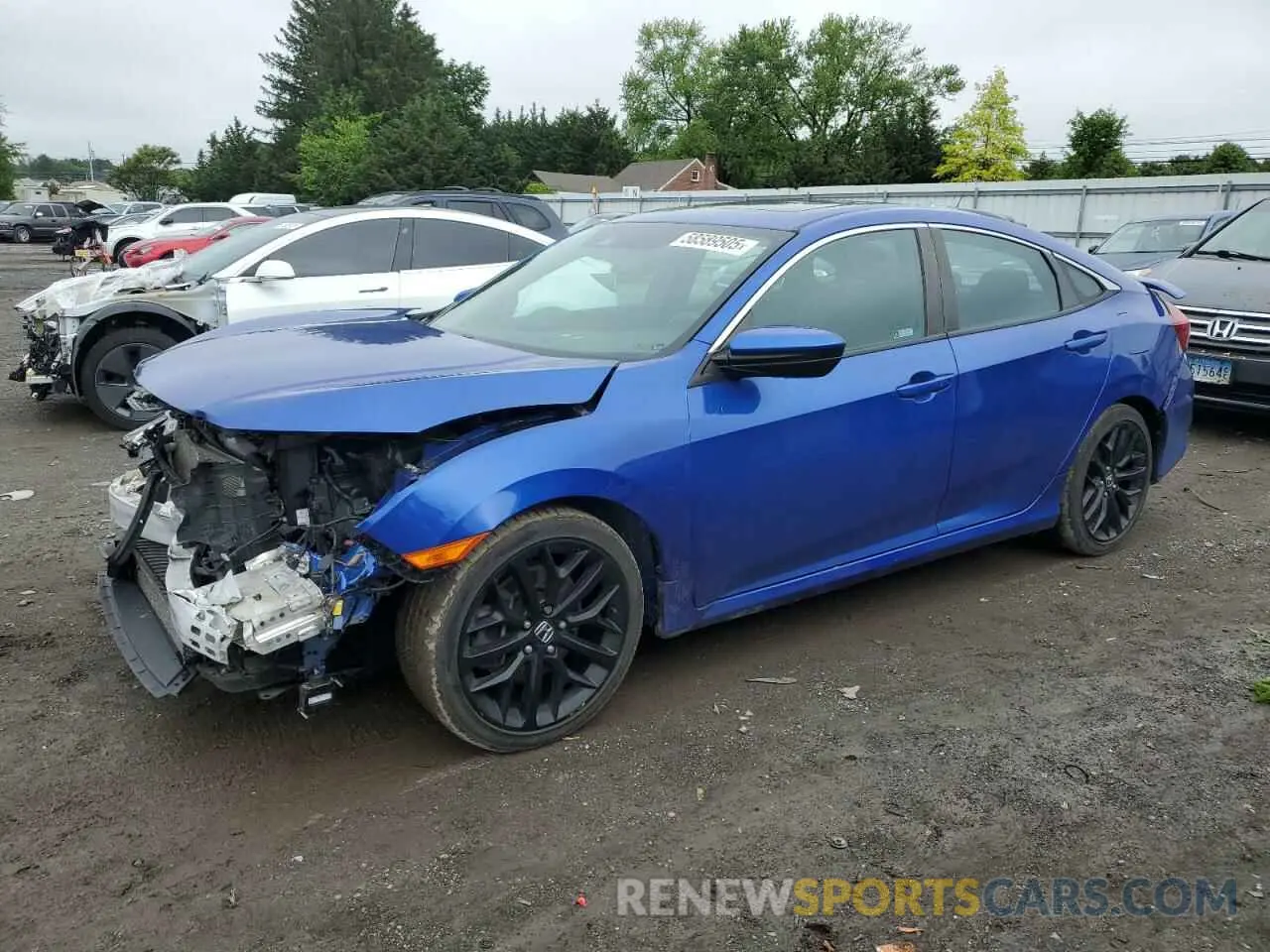 1 Photograph of a damaged car 2HGFC1E57LH703639 HONDA CIVIC 2020