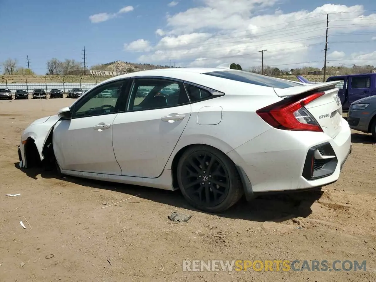 2 Photograph of a damaged car 2HGFC1E57LH707741 HONDA CIVIC 2020