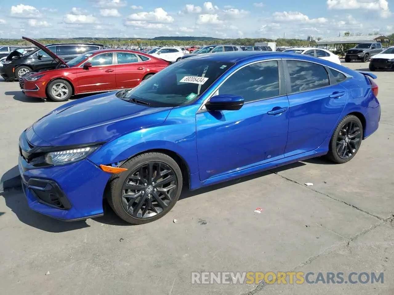 1 Photograph of a damaged car 2HGFC1E58LH703102 HONDA CIVIC 2020