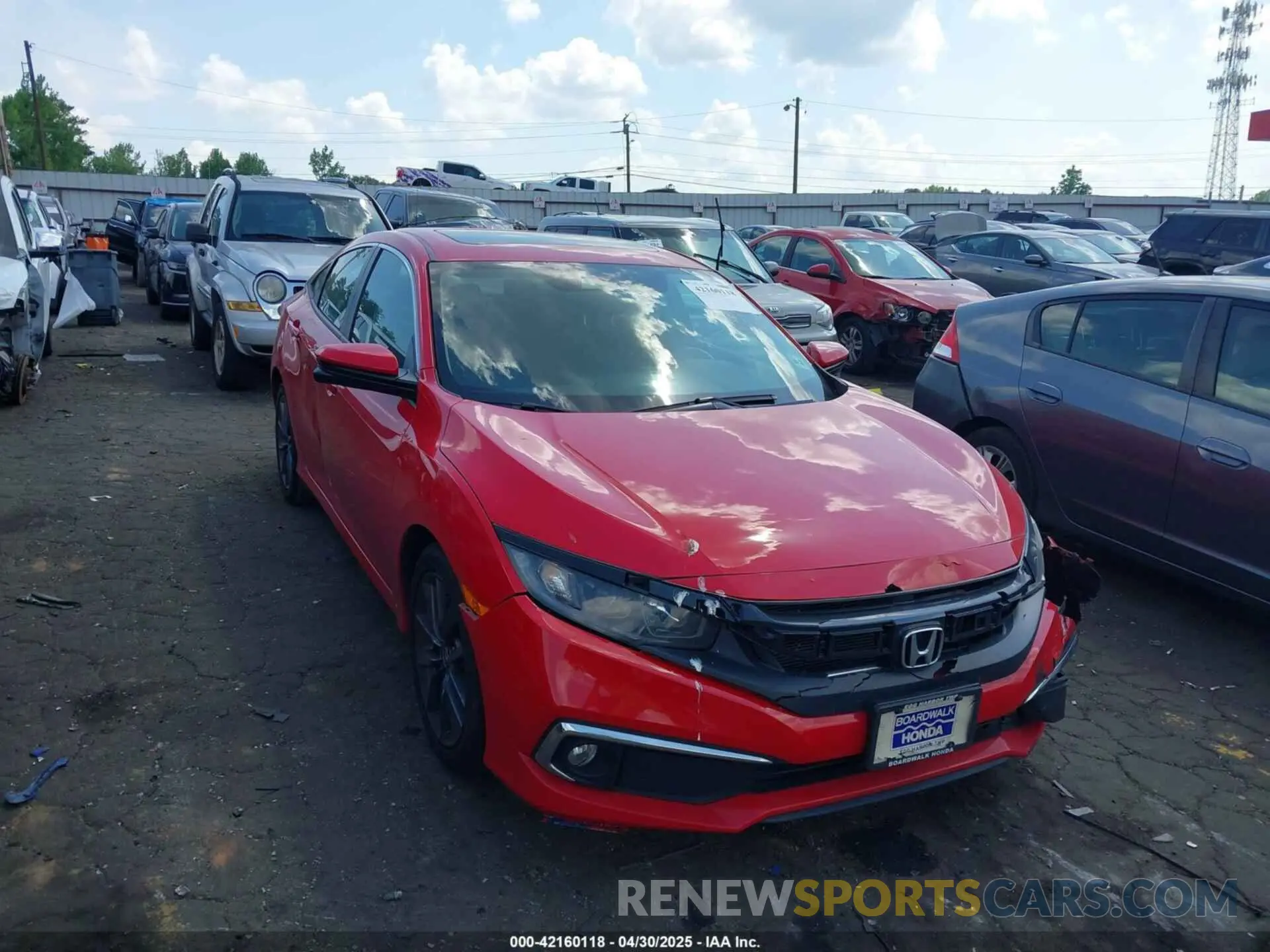 1 Photograph of a damaged car 2HGFC1F32LH683166 HONDA CIVIC 2020