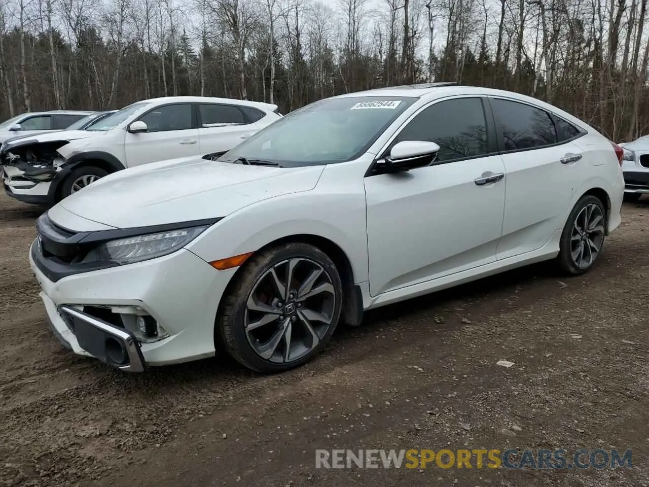1 Photograph of a damaged car 2HGFC1F90LH105555 HONDA CIVIC 2020