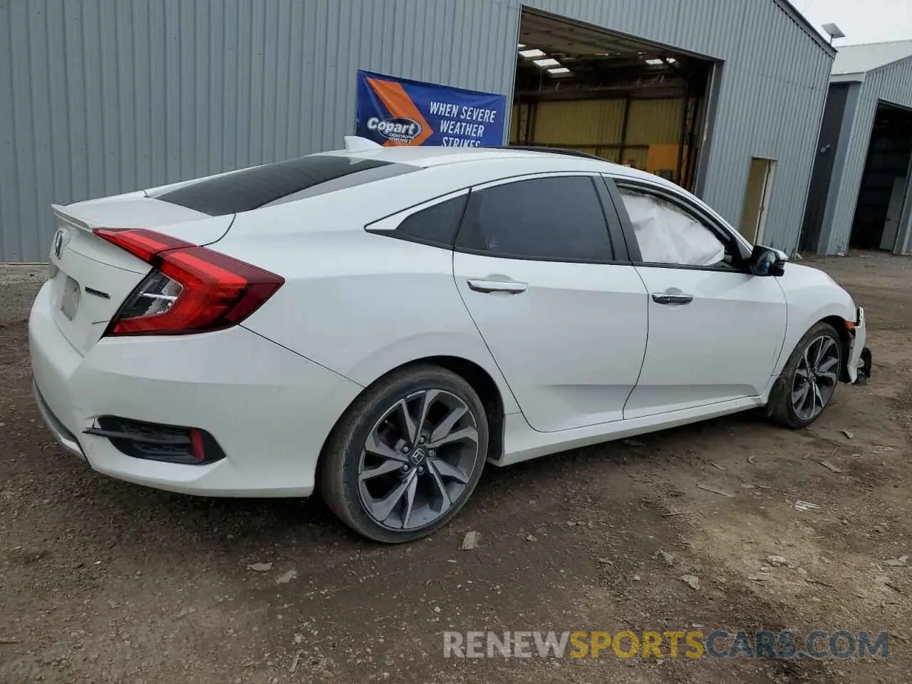3 Photograph of a damaged car 2HGFC1F90LH105555 HONDA CIVIC 2020