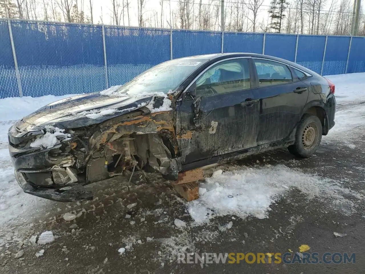 1 Photograph of a damaged car 2HGFC2E56LH020921 HONDA CIVIC 2020