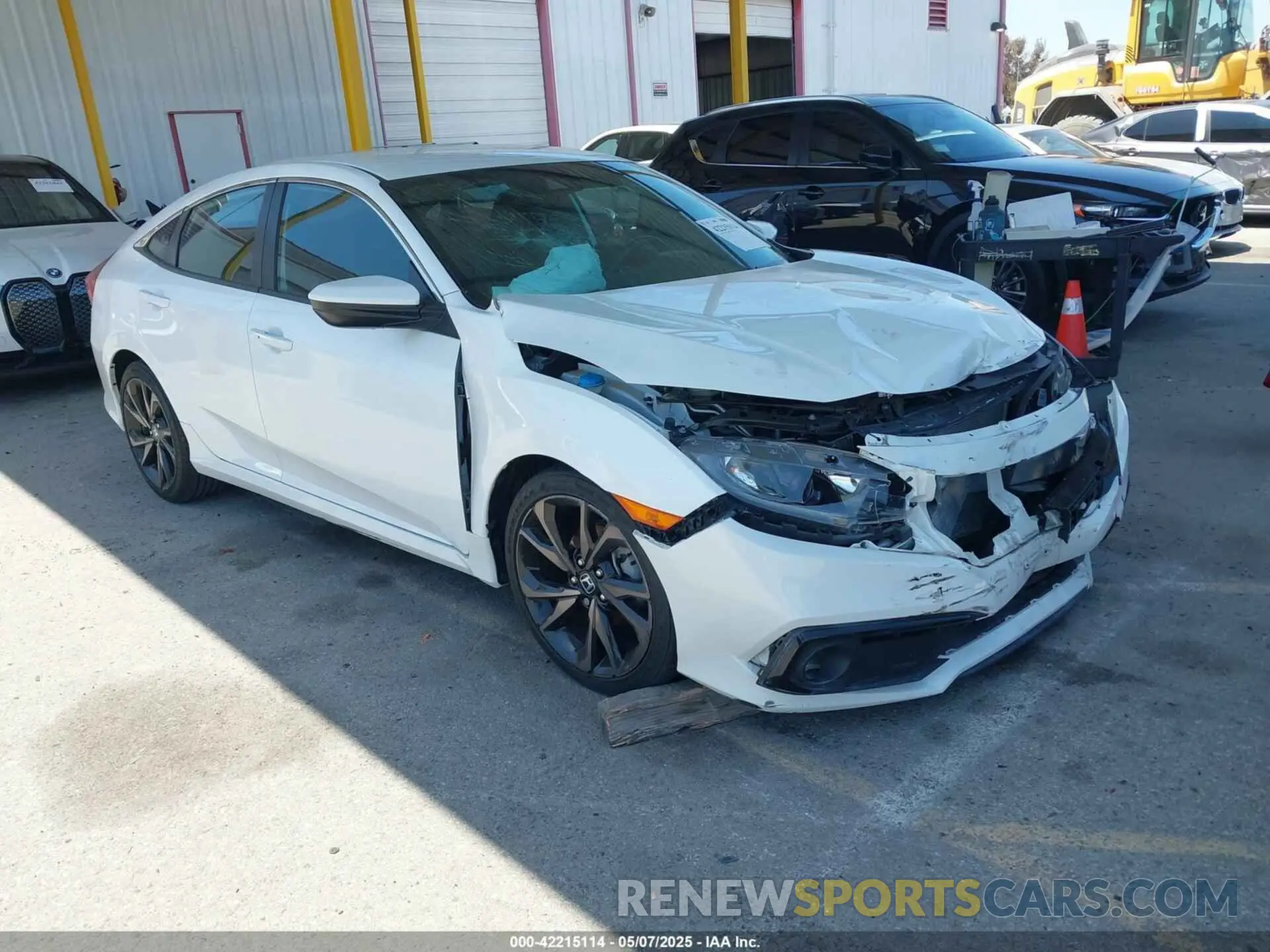 1 Photograph of a damaged car 2HGFC2E80LH523225 HONDA CIVIC 2020