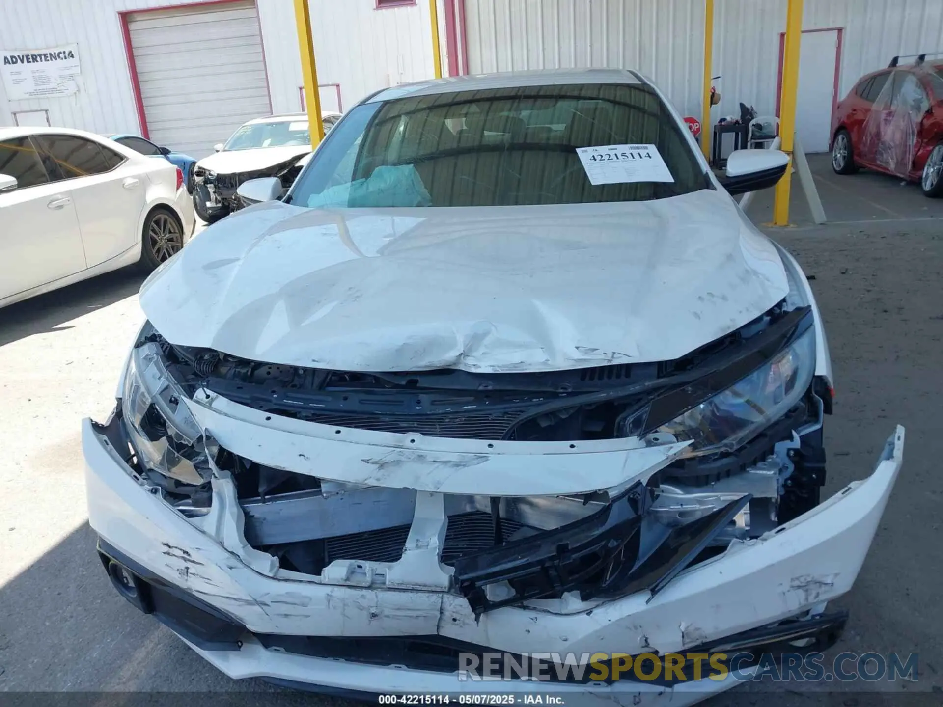 12 Photograph of a damaged car 2HGFC2E80LH523225 HONDA CIVIC 2020