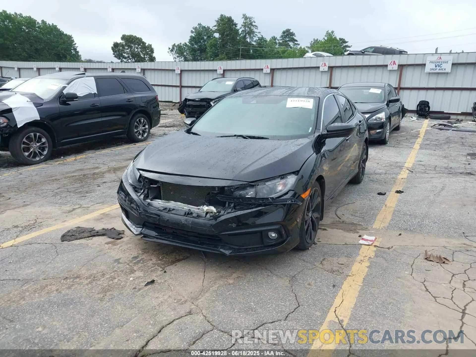 2 Photograph of a damaged car 2HGFC2E84LH535961 HONDA CIVIC 2020