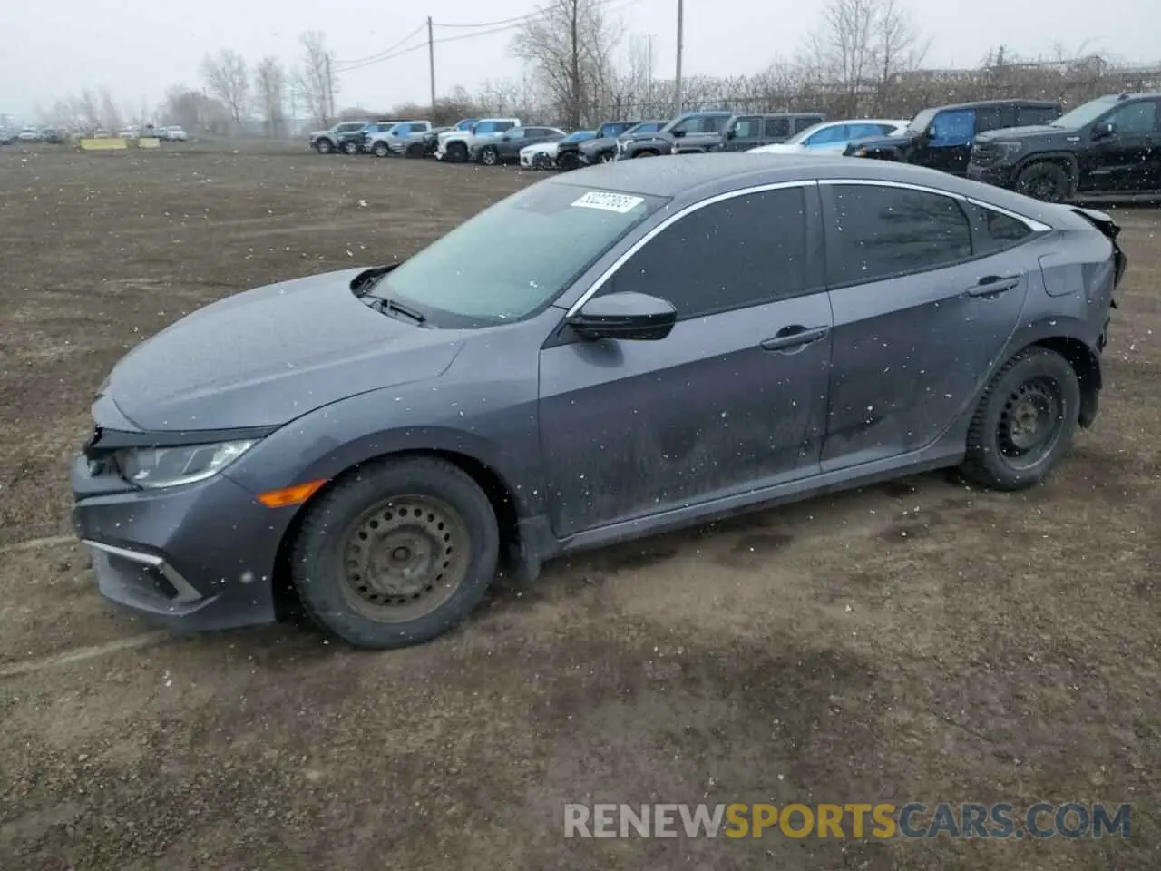 1 Photograph of a damaged car 2HGFC2F57LH033224 HONDA CIVIC 2020