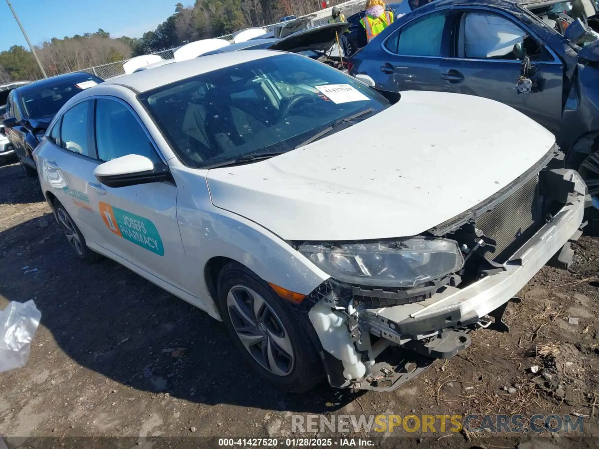 1 Photograph of a damaged car 2HGFC2F60LH509015 HONDA CIVIC 2020