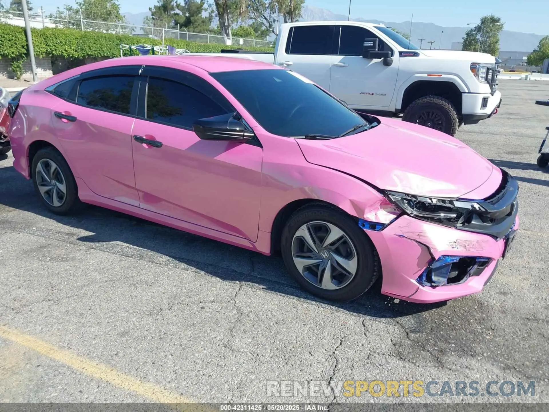 1 Photograph of a damaged car 2HGFC2F60LH512433 HONDA CIVIC 2020