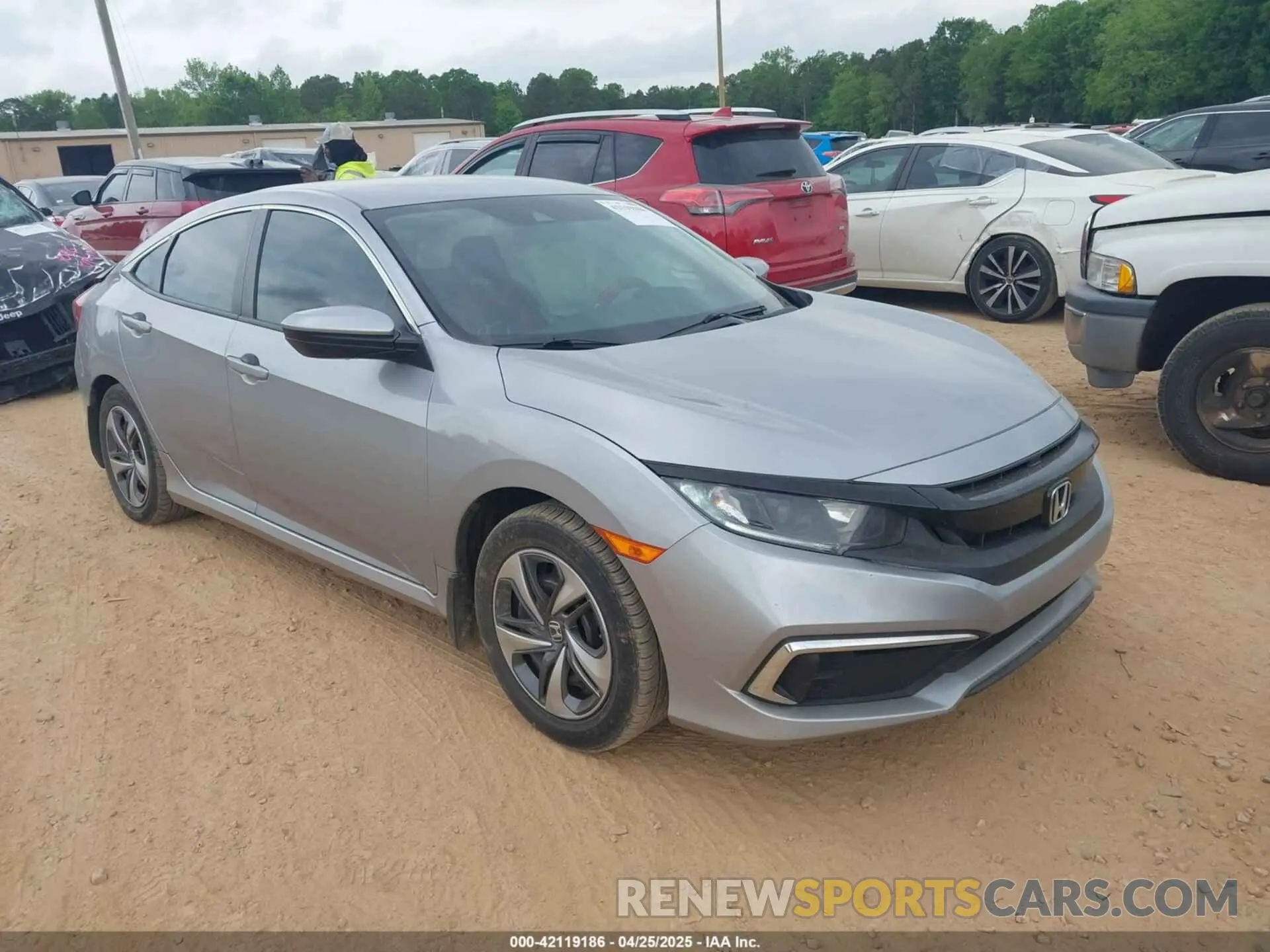 1 Photograph of a damaged car 2HGFC2F60LH516885 HONDA CIVIC 2020